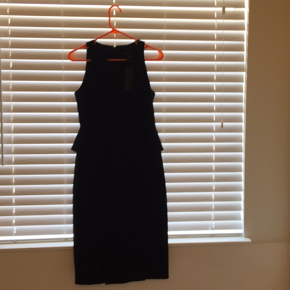 Black fitted dress